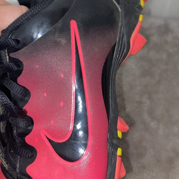 0627 Kids Nike FastFlex Black and Pink Soccer Cleats - Picture 2 of 10